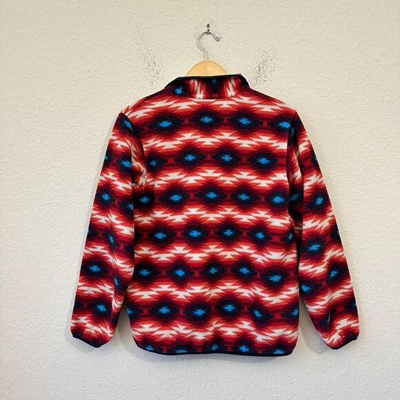 PATAGONIA Synchilla W's Snap-T Pullover Fleece in Red Wild Desert Aztec - Picture 5 of 9